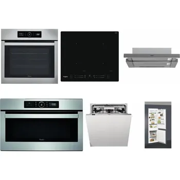 Set domácích spotřebičů WHIRLPOOL ABSOLUTE AKZ9 6230 IX + WHIRLPOOL WL S7260 NE + WHIRLPOOL AKR 749/1 IX + WHIRLPOOL ABSOLUTE AMW 730 IX + WHIRLPOOL WIO 3O540 PELG + WHIRLPOOL ART 66112