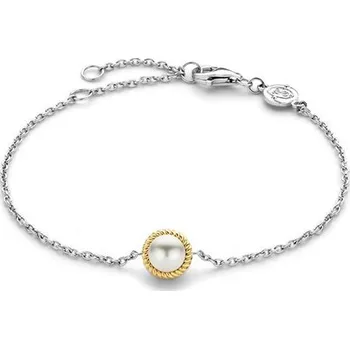 Náramek Náramek TI SENTO se zlacením a perlou 23024YP