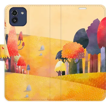 Pouzdro na mobilní telefon Flipové pouzdro iSaprio - Autumn Forest - Samsung Galaxy A03