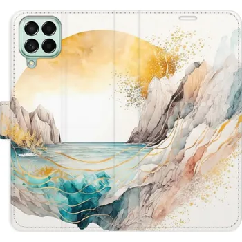 Pouzdro na mobilní telefon Flipové pouzdro iSaprio - Winter in the Mountains - Samsung Galaxy M53 5G