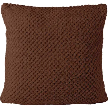 Povlak na polštářek ŽAKÁROVÝ DEKORAČNÍ POVLAK NA POLŠTÁŘ AMORRO 40X40 CM ČOKOLÁDOVÁ