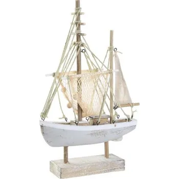Dekorace loď "WORN OUT" 18x6x32/dřevo