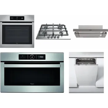 Set domácích spotřebičů WHIRLPOOL ABSOLUTE AKZ9 6230 IX + WHIRLPOOL TKRL 661 IX EU + WHIRLPOOL AKR 5390/1 IX + WHIRLPOOL ABSOLUTE AMW 730 IX + WHIRLPOOL WSIC 3M27 C