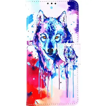 Pouzdro na mobilní telefon Pouzdro Honor X8 knížkové Kresba vlka (kryt neboli obal na Honor X8)