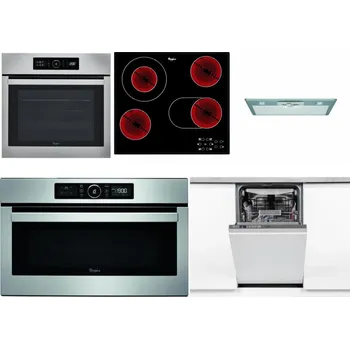 Set domácích spotřebičů WHIRLPOOL ABSOLUTE AKZ9 6230 IX + WHIRLPOOL AKT 8190/BA + WHIRLPOOL AKR 650/1 IX + WHIRLPOOL ABSOLUTE AMW 730 IX + WHIRLPOOL WSIO 3O34 PFE X
