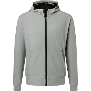 Pánská vesta Daiber Pánská softshell bunda Hooded Softshell Jacket JN1146 Barva: Šedá světlá - Černá, Velikost: S