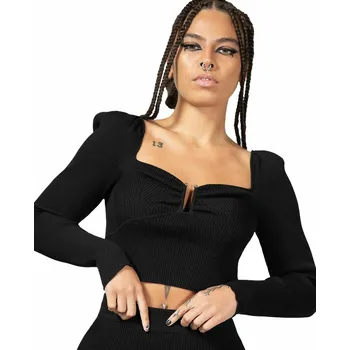 Dámské tričko tričko dámské - Pia Pollyanna Knit - KILLSTAR - KSRA008299