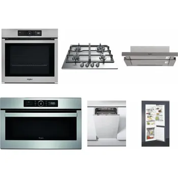 Set domácích spotřebičů WHIRLPOOL AKZ9 9480 IX + WHIRLPOOL TKRL 661 IX EU + WHIRLPOOL AKR 5390/1 IX + WHIRLPOOL ABSOLUTE AMW 730 IX + WHIRLPOOL WSIC 3M27 C + WHIRLPOOL ART 65031