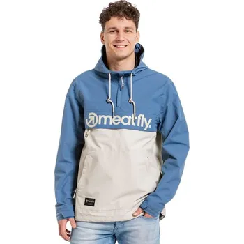 Pánská větrovka Meatfly GAREN Slate Blue / Sand - písková, modrá pánská bunda