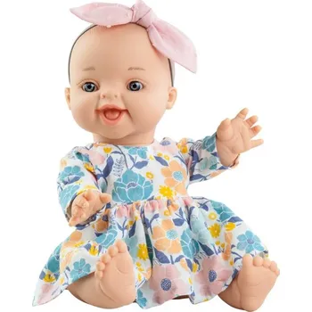 Panenka Realistická panenka Elena v květovaných šatičkách od firmy Paola Reina ze Španělska (Realistická panenka LOS GORDIS ze Španělska)