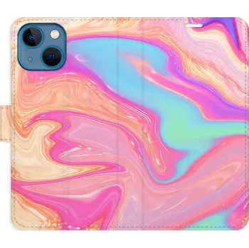 Pouzdro na mobilní telefon Flipové pouzdro iSaprio - Abstract Paint 07 - iPhone 13 mini