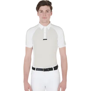 Pánské tričko EQUESTRO Triko závodní Slim Fit Equestro, pánské, greige XXL
