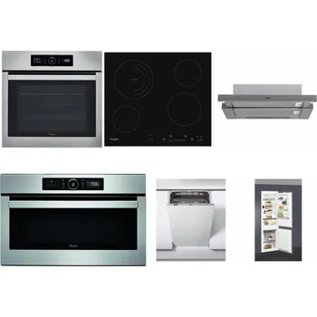 Set domácích spotřebičů WHIRLPOOL ABSOLUTE AKZ9 6230 IX + WHIRLPOOL AKT 8900 BA + WHIRLPOOL AKR 749/1 IX + WHIRLPOOL ABSOLUTE AMW 730 IX + WHIRLPOOL WSIC 3M27 C + WHIRLPOOL ART 66112