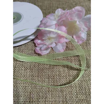 Stuha Monofilová stuha šíře 7 mm světle zelená