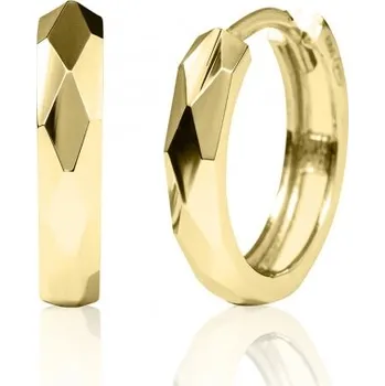 Náušnice Luxur, Kruhové náušnice Harly II ze žlutého zlata, 1632227-0-15-0