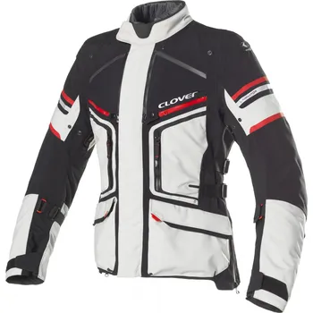 Moto bunda CLOVER bunda LAMINATOR-2 WP grey/red/black - XL