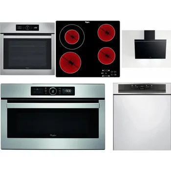 Set domácích spotřebičů WHIRLPOOL ABSOLUTE AKZ9 6230 IX + WHIRLPOOL AKT 8130/NE + WHIRLPOOL AKR 62F LT K + WHIRLPOOL ABSOLUTE AMW 730 IX + WHIRLPOOL WBC 3C34 PF X