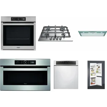 Set domácích spotřebičů WHIRLPOOL AKZ9 9480 IX + WHIRLPOOL TKRL 661 IX EU + WHIRLPOOL AKR 650/1 IX + WHIRLPOOL ABSOLUTE AMW 730 IX + WHIRLPOOL WBC 3C34 PF X + WHIRLPOOL ART 65031