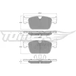 Sada brzdových destiček, kotoučová brzda TOMEX Brakes TX 18-86