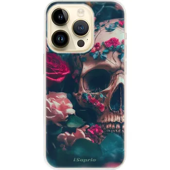 Pouzdro na mobilní telefon Odolné silikonové pouzdro iSaprio - Skull in Roses - iPhone 14 Pro