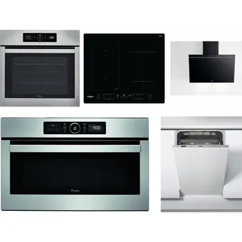 Set domácích spotřebičů WHIRLPOOL ABSOLUTE AKZ9 6230 IX + WHIRLPOOL WL B8160 NE + WHIRLPOOL AKR 62F LT K + WHIRLPOOL ABSOLUTE AMW 730 IX + WHIRLPOOL WSIC 3M27 C