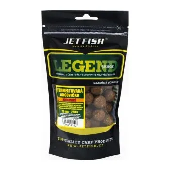 Boilies Jetfish Jet Fish Extra tvrdé boilie Legend Range - Fermentovaná Ančovička - 250g Velikost: 24 mm