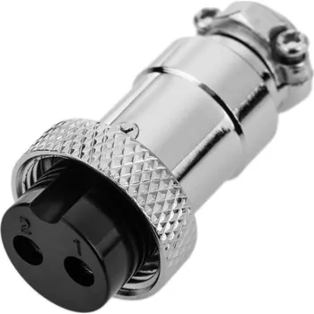 Vývojová deska Konektor 12 mm GX12 - 2 piny - Samice