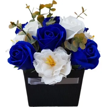 umělá květina made by ANTEROS Dekorace Mýdlová kytice z mýdlových květů Blue Star