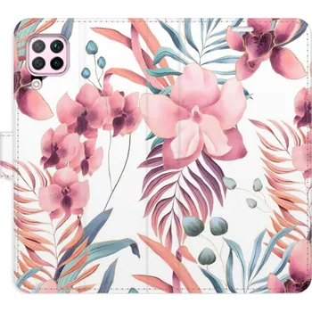 Pouzdro na mobilní telefon Flipové pouzdro iSaprio - Pink Flowers 02 - Huawei P40 Lite