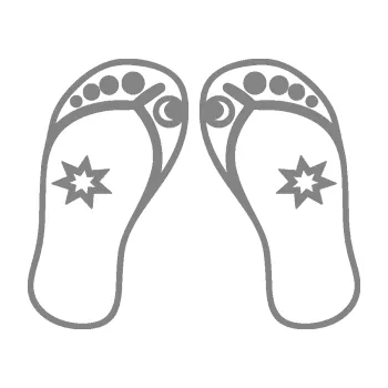 Samolepící dekorace SAMOLEPKA Botičky 001 plážové žabky (17 - šedá) NA AUTO, NÁLEPKA, FÓLIE, POLEP, TUNING, VLASTNÍ TEXT, TISK, AUTOSAMOLEPKY.cz, POLEPY, OBRÁZEK, LOGO, SAMOLEPKY