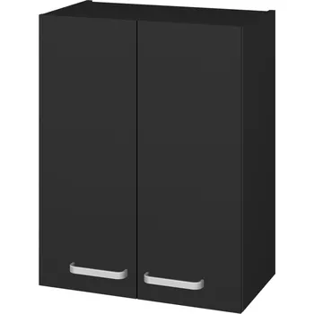 Koupelnový nábytek Dřevojas Horní skříňka DOS SYD2 60 - L03 Antracit vysoký lesk / Úchytka T01 / L03 Antracit vysoký lesk