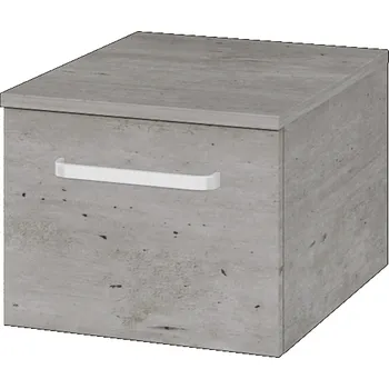 Koupelnový nábytek Dřevojas Nízká skříňka DOS SNZ1 40 - D01 Beton / Úchytka T01 / D01 Beton