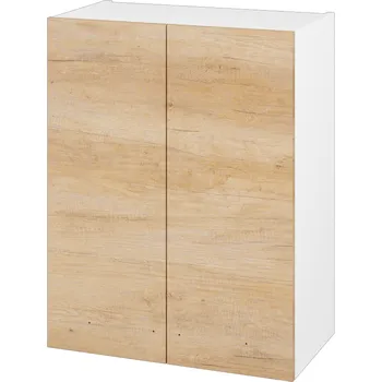 Koupelnový nábytek Dřevojas Horní skříňka DOS SYD2 60 - N01 Bílá lesk / Bez úchytky T31 / D15 Nebraska