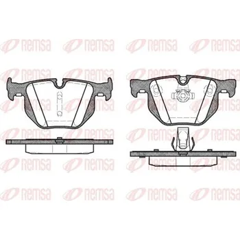 Brzdová destička Sada brzdových destiček, kotoučová brzda REMSA 0381.60