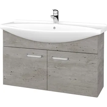 Koupelnový nábytek Dřevojas Koupelnová skříňka TAKE IT SZD2 105 - D01 Beton / Úchytka T01 / D01 Beton