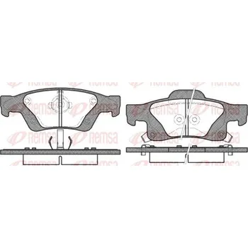 Brzdová destička Sada brzdových destiček, kotoučová brzda REMSA 1446.02