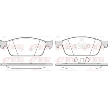 Brzdová destička Sada brzdových destiček, kotoučová brzda REMSA 1510.10
