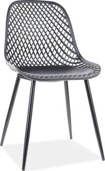 Jídelní židle Jídelní židle Corral A plastová/kovové nohy černá