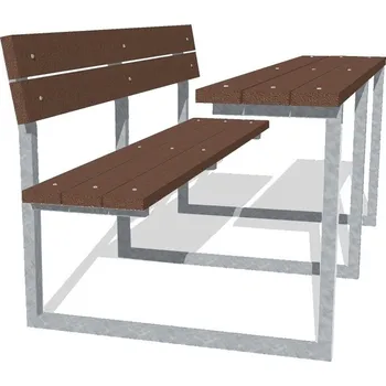 Zahradní lavice Zahradní set Zahrádka 1700 mm s prkny z recyklovaného plastu + doprava zdarma