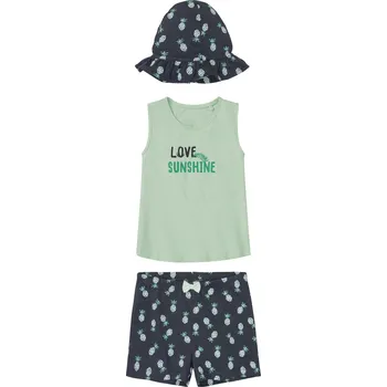 lupilu® Dívčí souprava, 3dílná (navy modrá / zelená, 98/104)