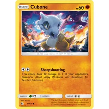 Sběratelská karetní hra Cubone 037/068 - Hidden Fates Typ karty: Non-Holo