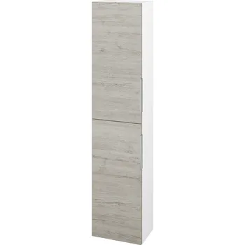 Koupelnový nábytek Dřevojas Vysoká skříň DOS SV1D2 35 - N01 Bílá lesk / Úchytka T05 / D05 Oregon / Levé