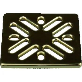 Sifon HL vtoková mřížka z leštěné mosazi 94x94 mm (HL0301.3E)