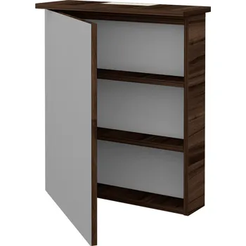 Koupelnový nábytek Dřevojas Jednodveřová galerka SANI GAO 60 - D06 Ořech / Levé