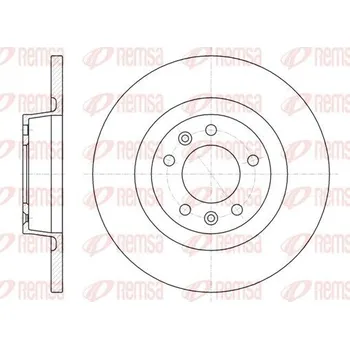 Brzdový kotouč Brzdový kotouč REMSA 61053.00
