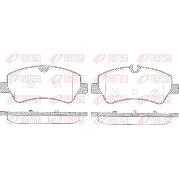 Brzdová destička Sada brzdových destiček, kotoučová brzda REMSA 1521.00