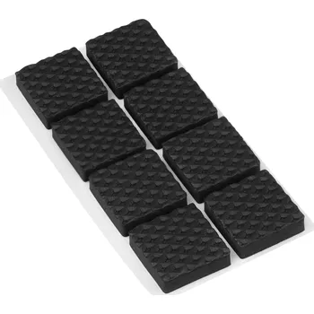 Protiskluzová podložka Walteco Protiskluzové podložky EVA 19x19mm, samolepicí, černé, 8 ks