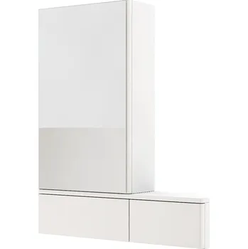 Koupelnový nábytek Nova Pro zrcadlová skříňka 71/42x85cm levá lesklá bílá 88432000