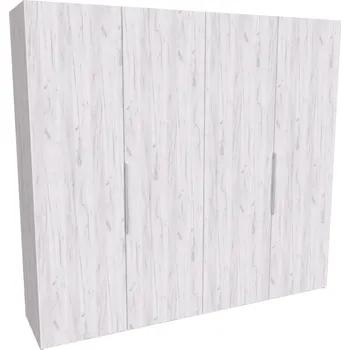 Šatní skříň Skříň GRANDE 240 Varianta: Skříň GRANDE - s úchytkou, Dekor: Dub bělený