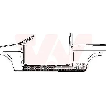 Prah karosérie Nástupní panel VAN WEZEL 3757.02